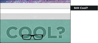 Are We Still Cool? web design